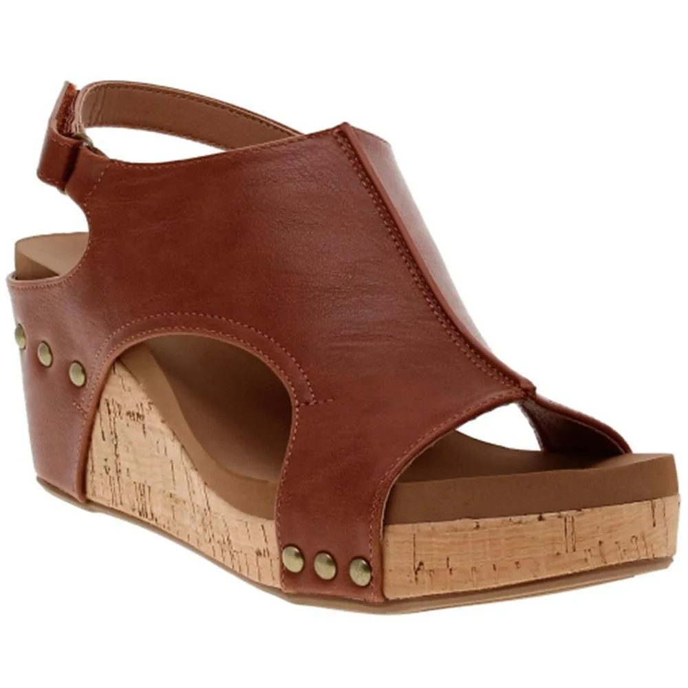 Carley Bourbon Smooth Corky's Wedges