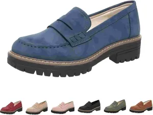 Cathalem Orthoture-Orthopedic Platform Loafers Comfort Orthopedic Shoes Womens Round Toe Walking Shoe Slip on Shoes