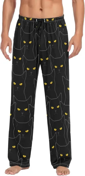 Christmas Men's Pajama Pants Men's Separate Bottoms with Pockets Lightweight Sleep Lounge PJ Bottoms for Men