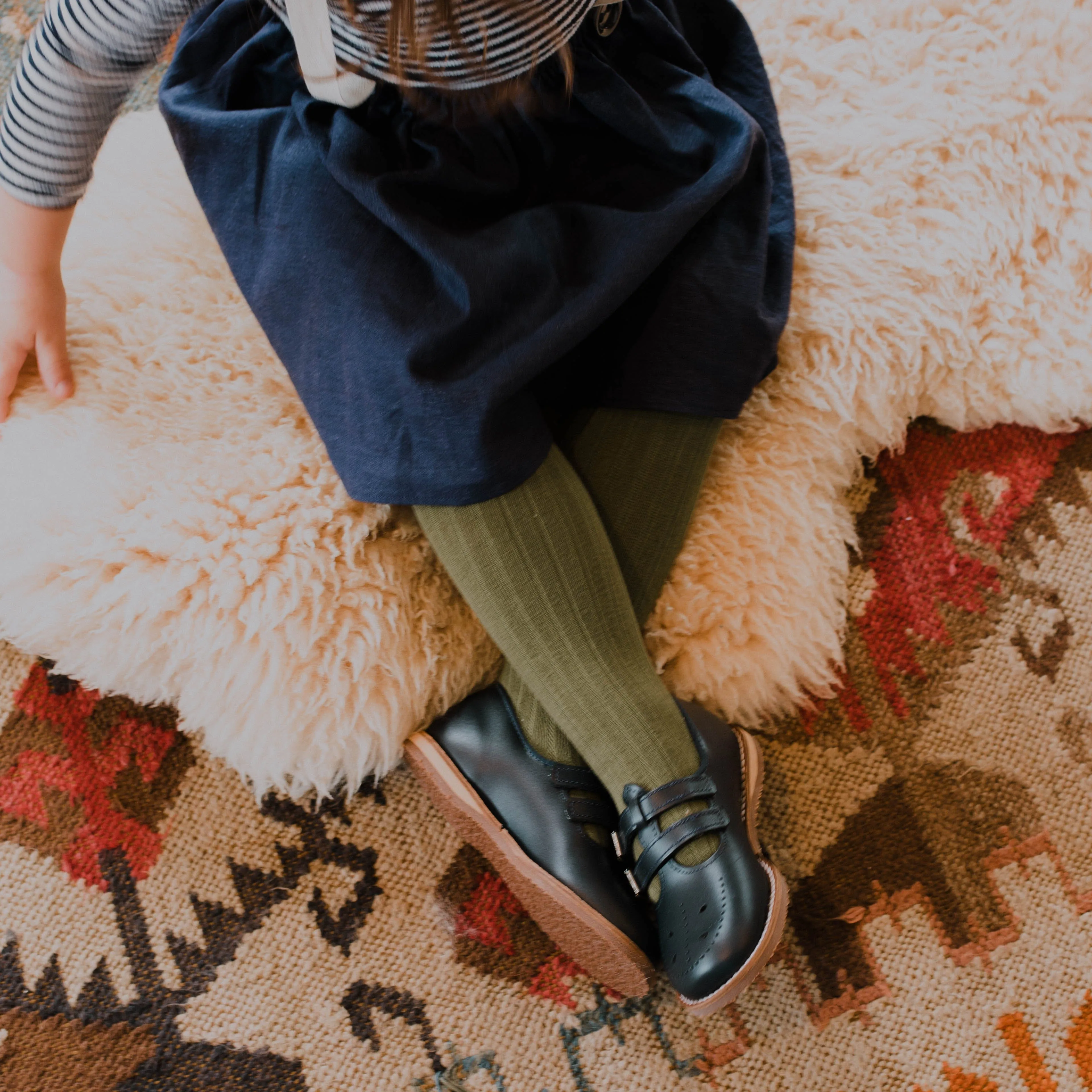 Claire T-Strap | Navy
