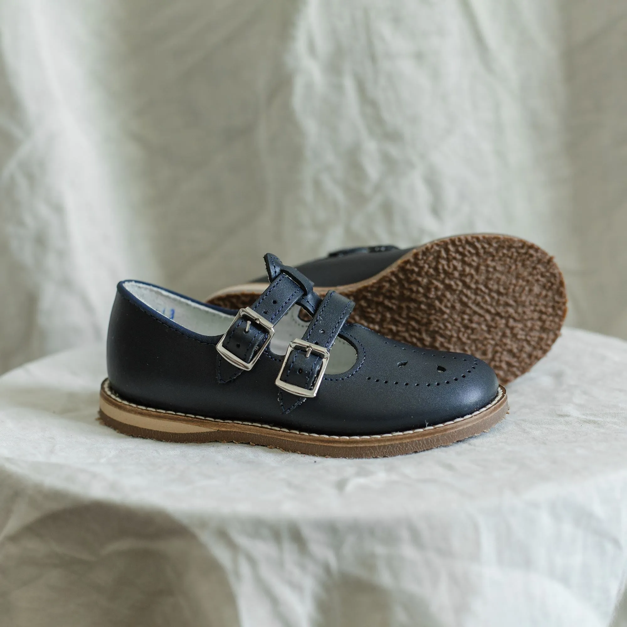 Claire T-Strap | Navy