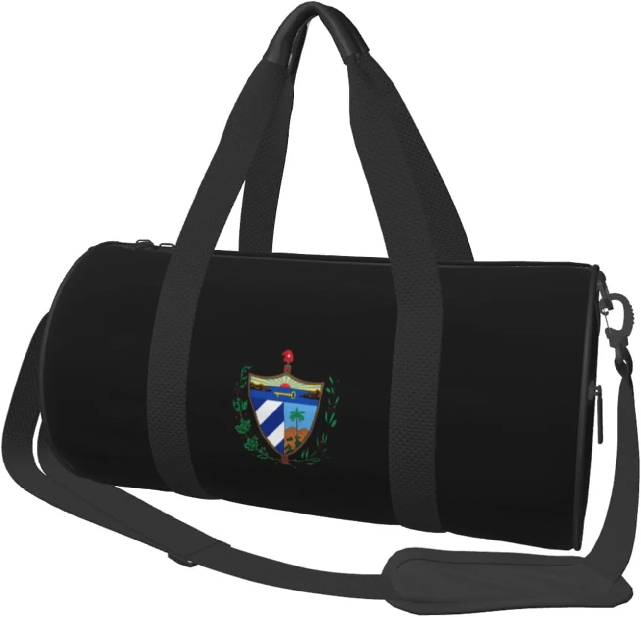 Coat of arms of Cuba Convertible Garment Bag with Shoulder Strap, Carry on Garment Duffel Bag for Men Women - Rolling Foldable for Travel Luggage Bags (Black)