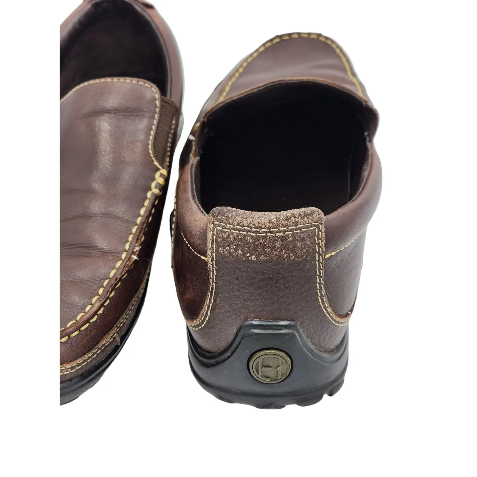 Cole Haan Shoes Loafers Mens Size 9M Brown Leather Slip On Loafers c04059