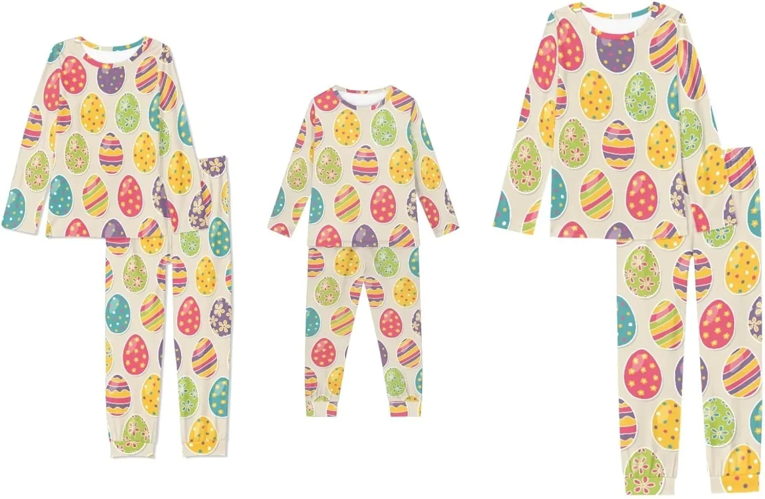 Coloranimal Family Matching Adult Pajamas Set with Pocket Sleepwear Tops and Pants