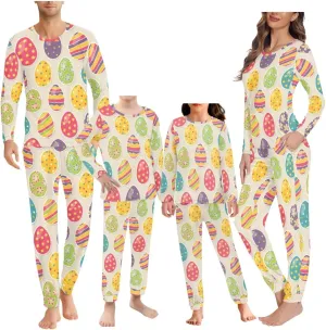 Coloranimal Family Matching Adult Pajamas Set with Pocket Sleepwear Tops and Pants