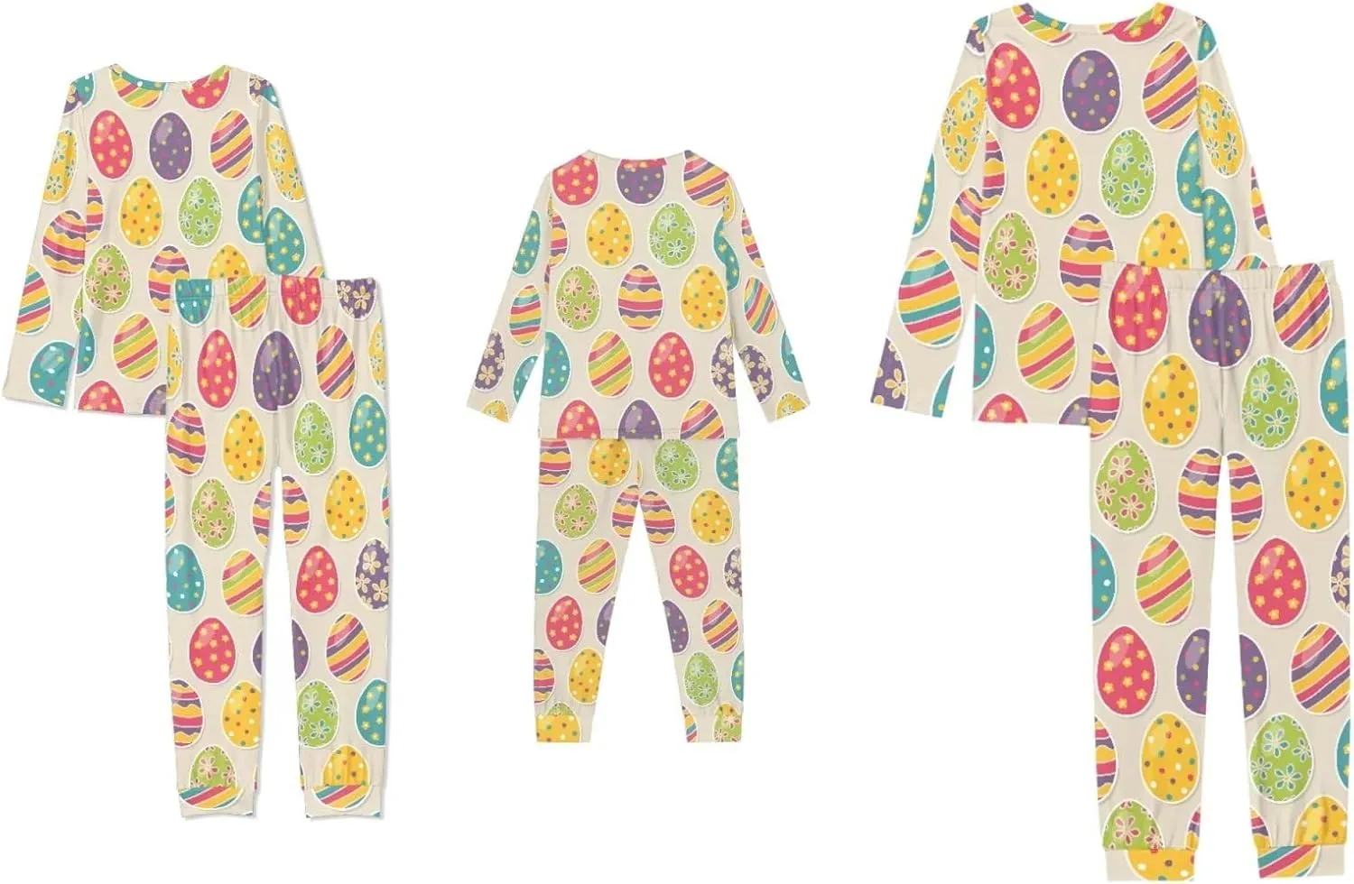 Coloranimal Family Matching Adult Pajamas Set with Pocket Sleepwear Tops and Pants