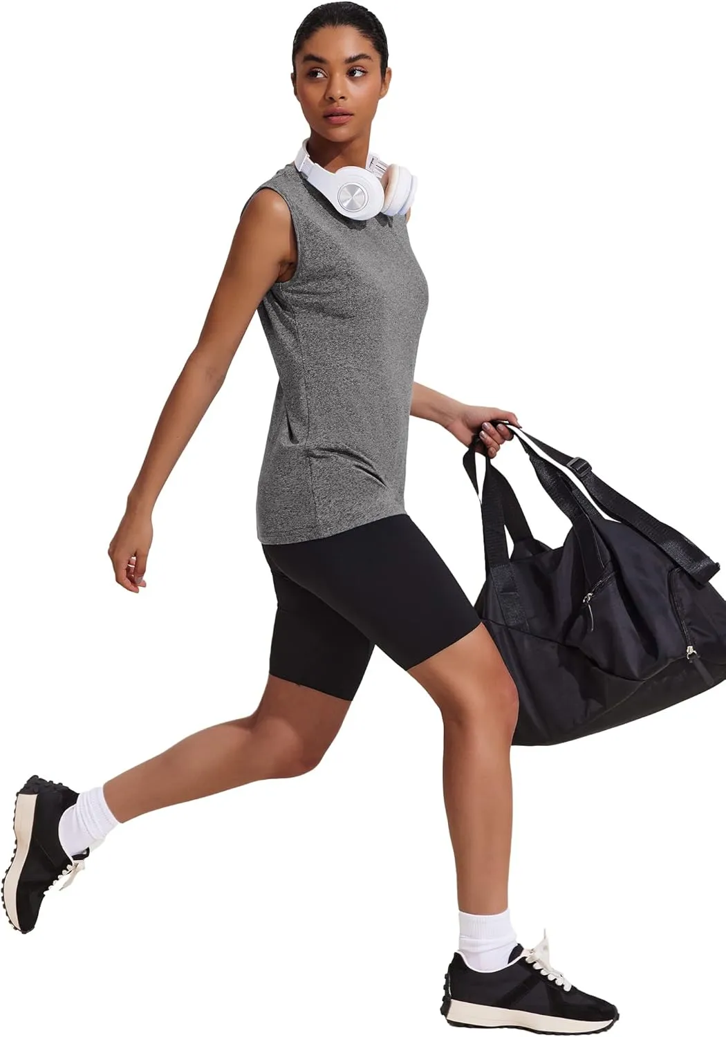 COOrun Women's Sleeveless Athletic Shirts Lightweight Sports Shirt Quick Dry Yoga Tank Tops Muscle Tank