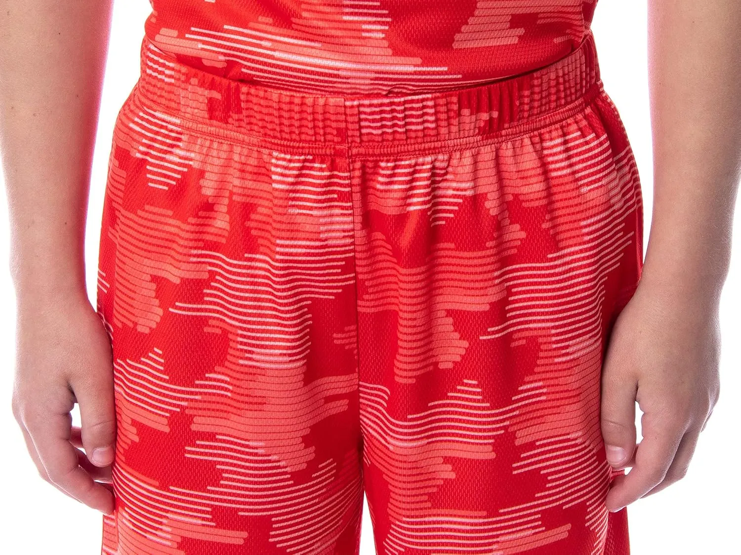 DC Comics Boys' Justice League Digital Camo The Flash Superhero 2 Piece Short-Sleeve Pajama Short Set