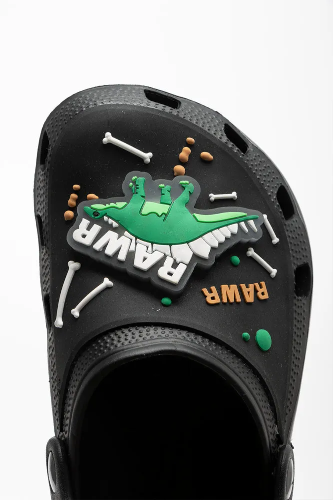 Dinosaur Clog Black