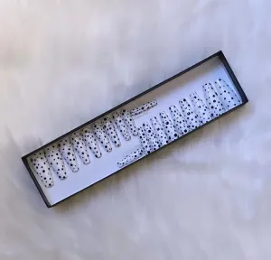 Dippin' on You | White & Black | 20 NAILS PRESS-ON SET
