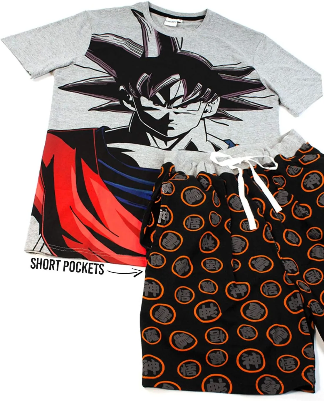 Dragonball Z Goku Character Men's Pyjamas Short OR Long Leg Options