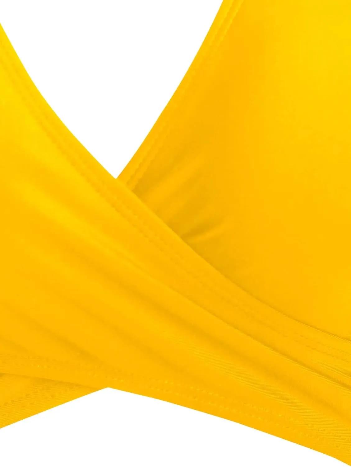 DRESSFO Women Bikini Set Two Piece Swimsuits Sunflower High Waisted Bottom Halter Knot Wrap Bikini