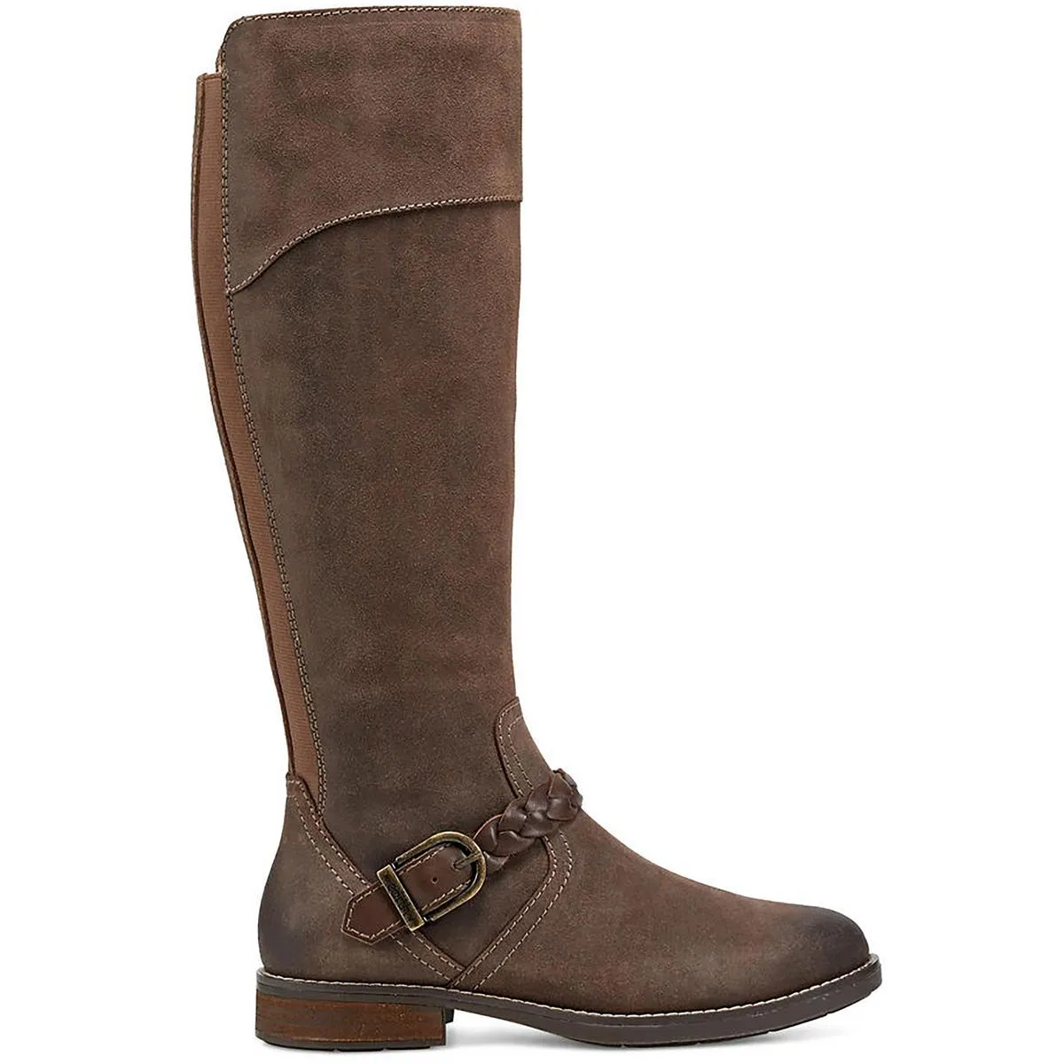 Earth Womens Mira Leather Tall Knee-High Boots
