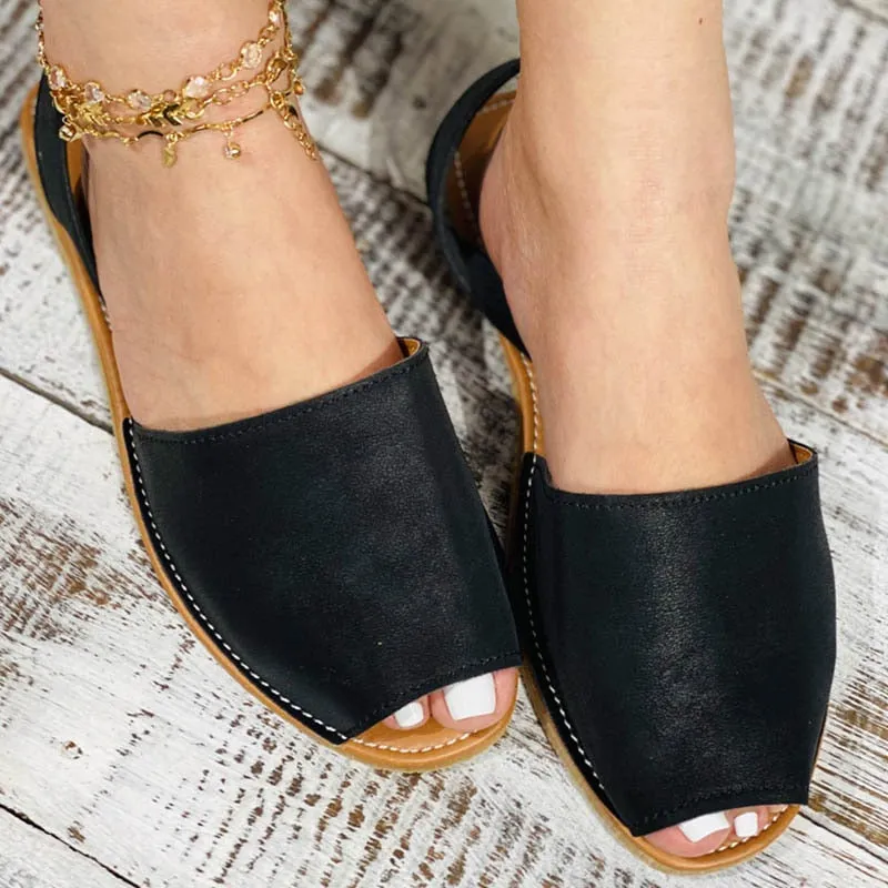 elveswallet Casual Peep Toe Sandals
