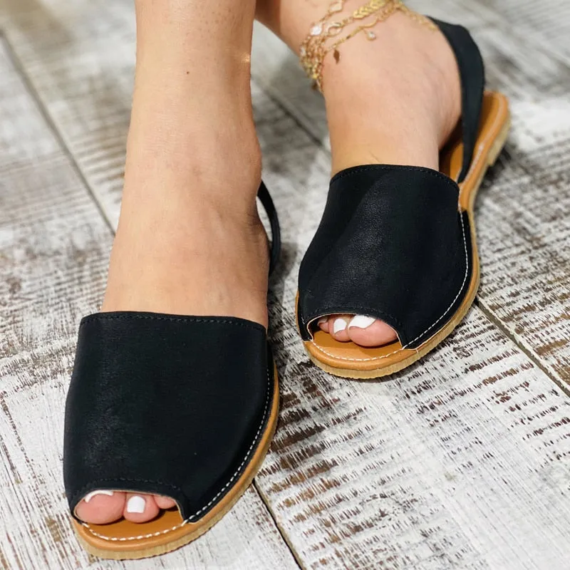 elveswallet Casual Peep Toe Sandals