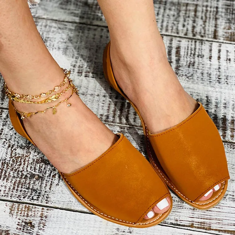 elveswallet Casual Peep Toe Sandals