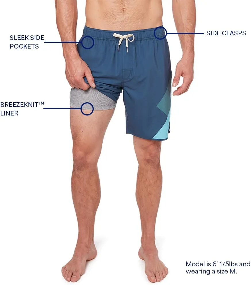 Fair Harbor The Anchor  Mens Swimsuits with BreezeKnit Liner, 8-inch Inseam  Anti- Chafe, Performance Swim Trunks