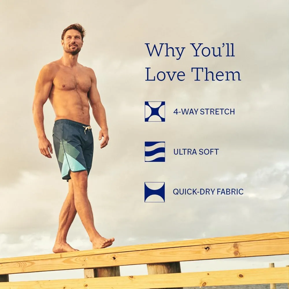 Fair Harbor The Anchor  Mens Swimsuits with BreezeKnit Liner, 8-inch Inseam  Anti- Chafe, Performance Swim Trunks