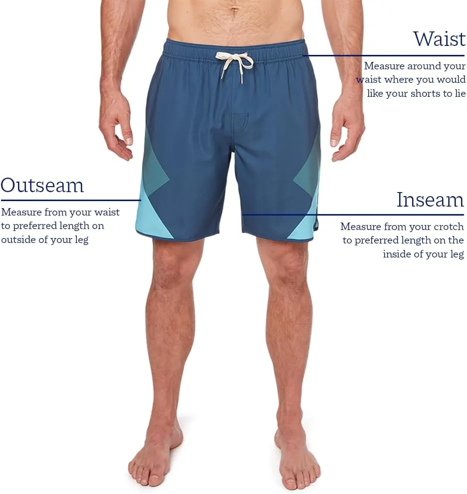 Fair Harbor The Anchor  Mens Swimsuits with BreezeKnit Liner, 8-inch Inseam  Anti- Chafe, Performance Swim Trunks