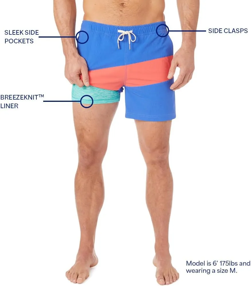 Fair Harbor The Bungalow Trunk  Men's Swim Suits with Liner, 5-inch Inseam  Anti-Chafe, Relaxed-fit Swim Trunks
