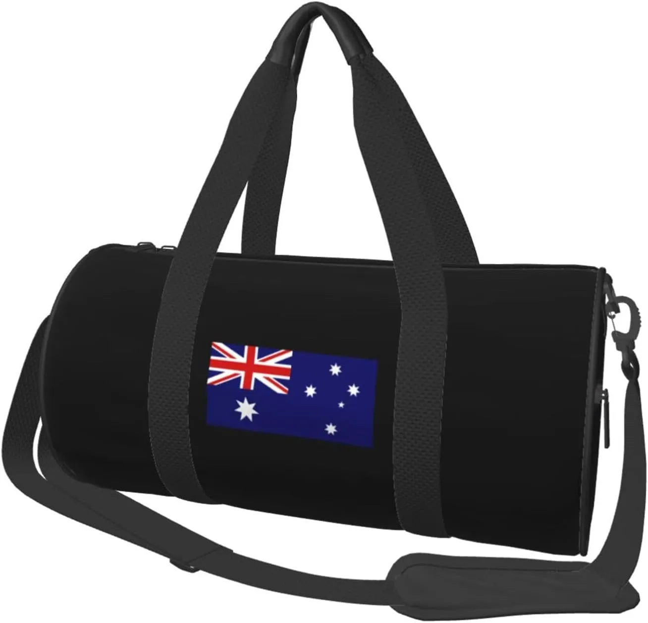 Flag of Australia Convertible Garment Bag with Shoulder Strap, Carry on Garment Duffel Bag for Men Women - Rolling Foldable for Travel Luggage Bags (Black)