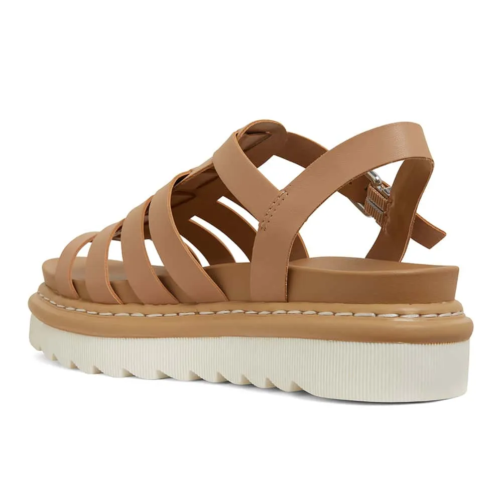 Force Sandal in Natural Smooth