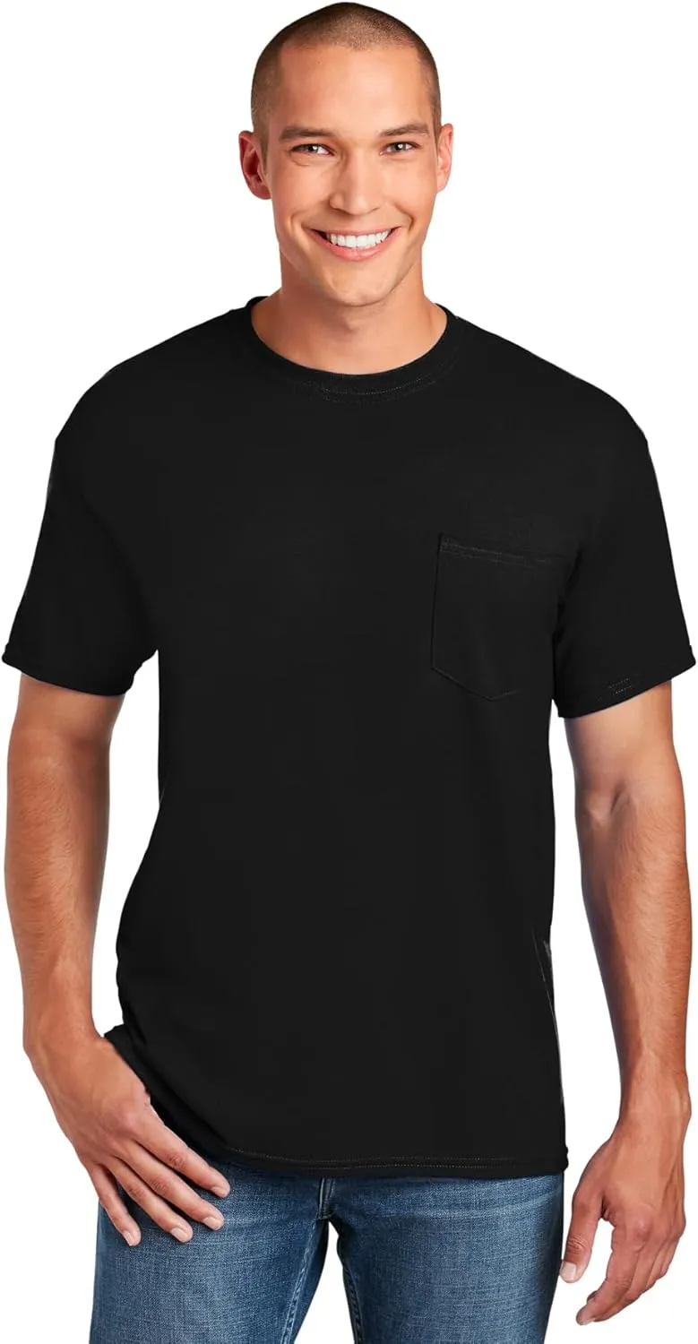 Fruit of the Loom Men's Pocket Crew Neck T-Shirt (Pack of 4)