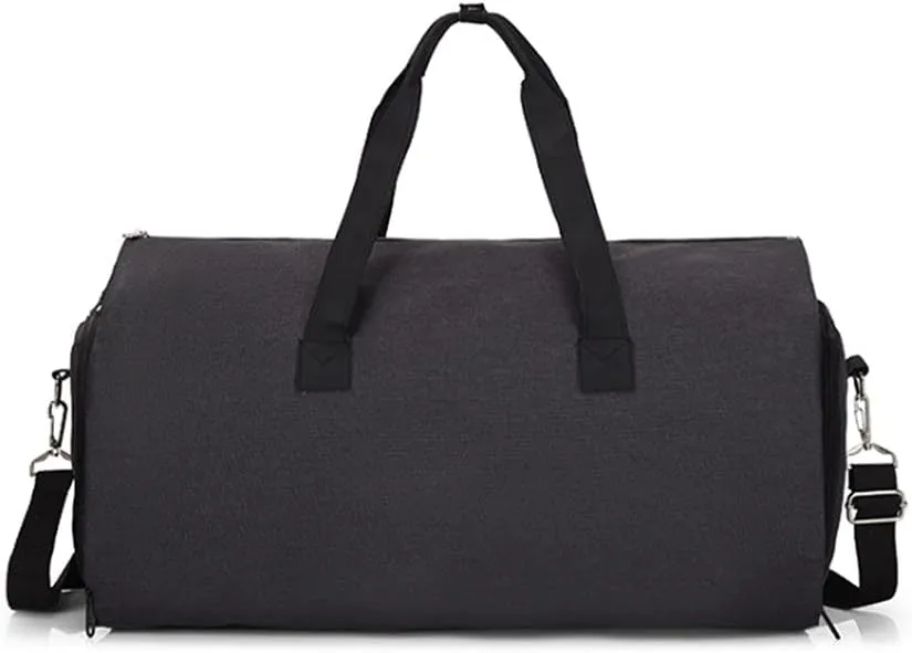 Garment Bags for Business Travel Convertible Travel Duffel Bag Carry on Garment Bag 2 in 1 Weekender Suit Bag for Men (Black)