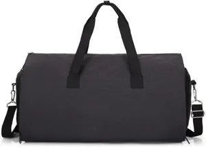 Garment Bags for Business Travel Convertible Travel Duffel Bag Carry on Garment Bag 2 in 1 Weekender Suit Bag for Men (Black)