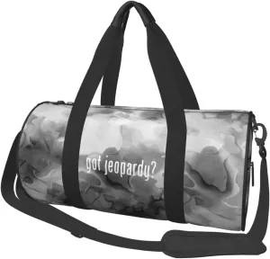 Got Jeopardy  Convertible Garment Bag with Shoulder Strap, Carry on Garment Duffel Bag for Men Women - Rolling Foldable for Travel Luggage Bags (Black)