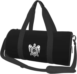 Guam Sea Turtle Convertible Garment Bag with Shoulder Strap, Carry on Garment Duffel Bag for Men Women - Rolling Foldable for Travel Luggage Bags (Black)