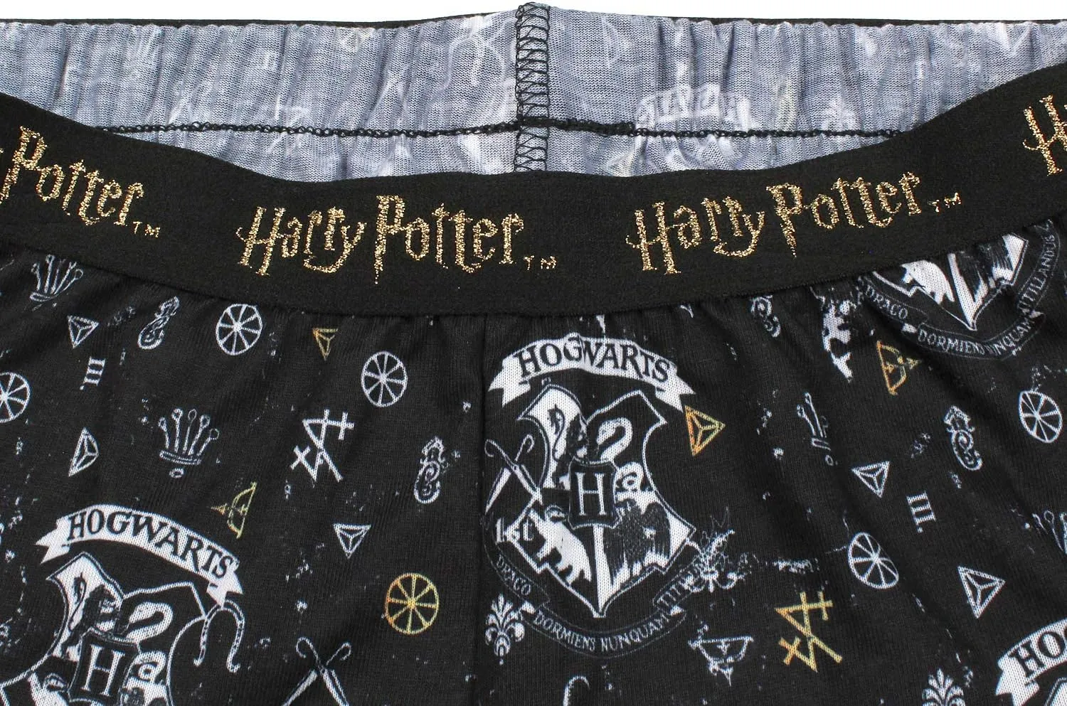 Harry Potter Big Girls' Hogwarts House Crest Racerback Tank and Shorts Pajama Lounge Set