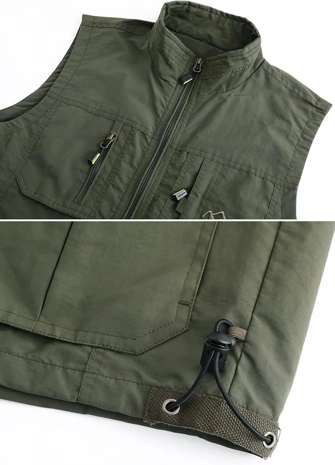 Hbufnha Mens Lightweight Vest Work Travel Safari Sport Jacket Padded Puffer Vest