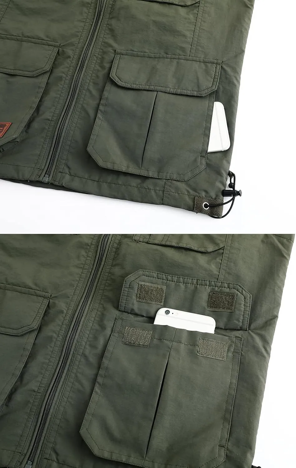 Hbufnha Mens Lightweight Vest Work Travel Safari Sport Jacket Padded Puffer Vest