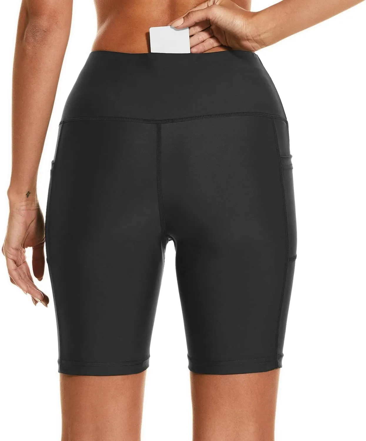 HODOSPORTS Women's 3''/5''/7''/9'' Swim Shorts UPF 50  High Waisted Board Shorts with Pockets Liner Quick Dry Swimsuit Bottom