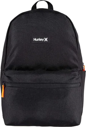 Hurley Kids' One and Only Backpack, Black/Orange, Large