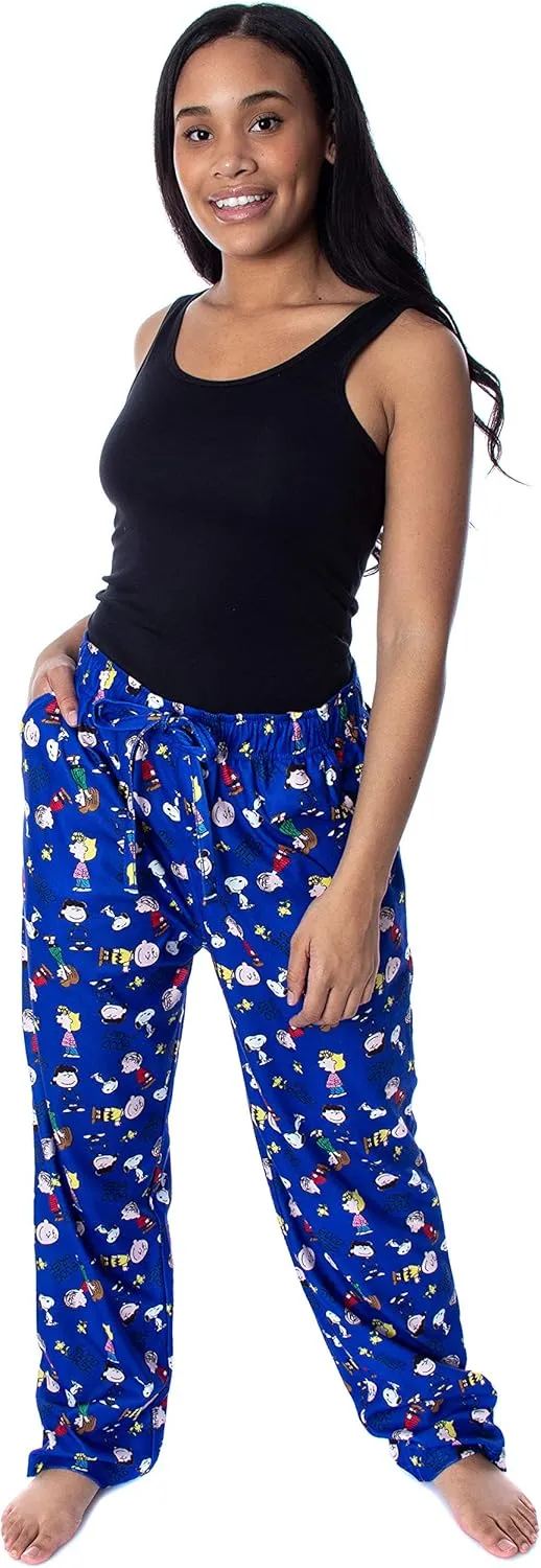 INTIMO Peanuts Men's Good Grief! Allover Character Pattern Loungewear Sleep Pajama Pants