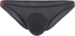 JEsilunmaMY Ice Silk Underwear for Men Low Rise Breathable Bulge Pouch Bikini Briefs See Through G-String Panties Swimwear