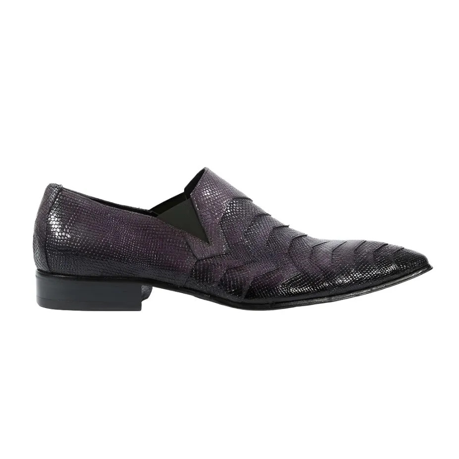 Jo Ghost Men's Italian Designer Shoes Reptilis Cenere Loafers(JG5110)