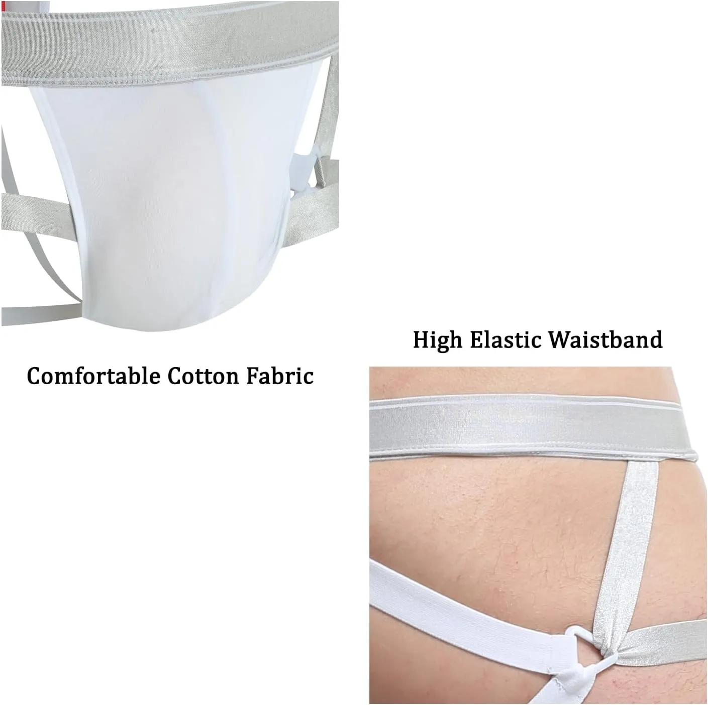 Jock Straps for Men Thong Underwear Briefs Buckle G-string Cotton Sissy Panties Athletic Supporters