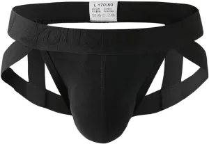 Jock Straps for Men Thong Underwear Briefs Buckle G-string Cotton Sissy Panties Athletic Supporters