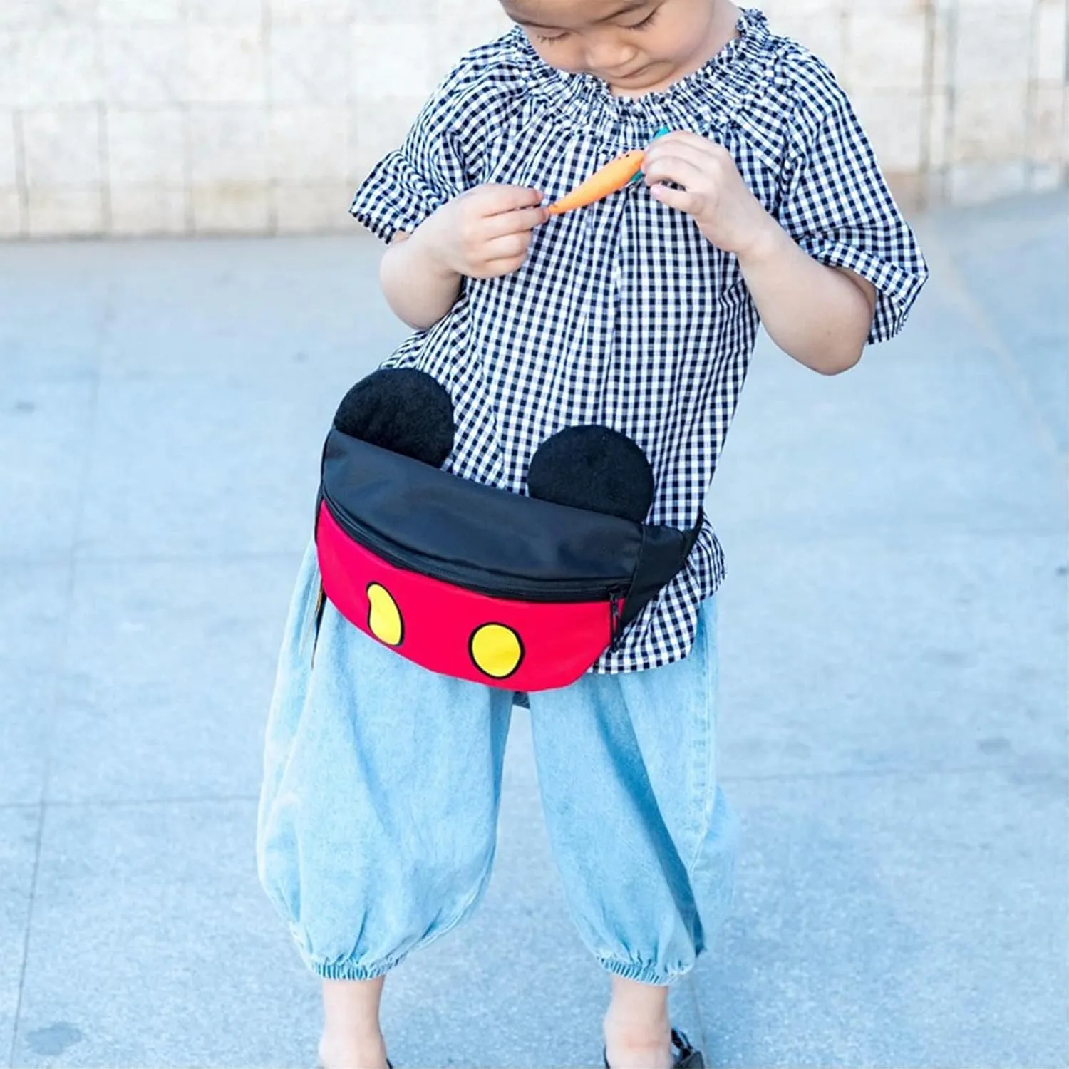 Kids Cute Cartoon Fanny Pack Waist Pack Little Girls Boys Running Purse Waist Bag Crossbody Belt Bum Bag with Adjustable Strap