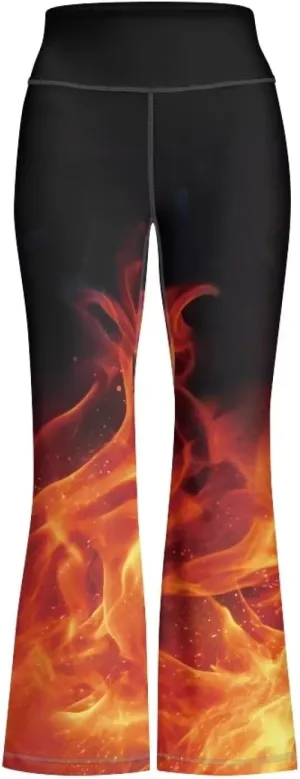 Kids Flare Pants Youth Yoga Dance High Waist Girls Bootcut Sweatpants