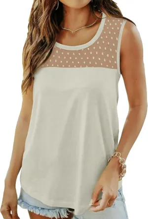 KISSMODA Womens Flora Print Tank Tops Ribbed Summer Shirt Sleeveless Summer Casual Women BlousesS-3XL