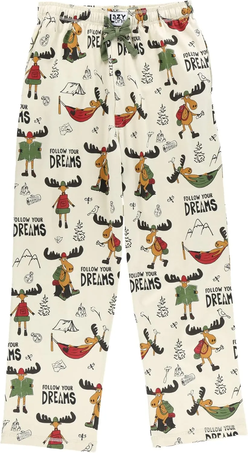 Lazy One Animal Pajama Pants for Men, Men's Separate Bottoms, Lounge Pants