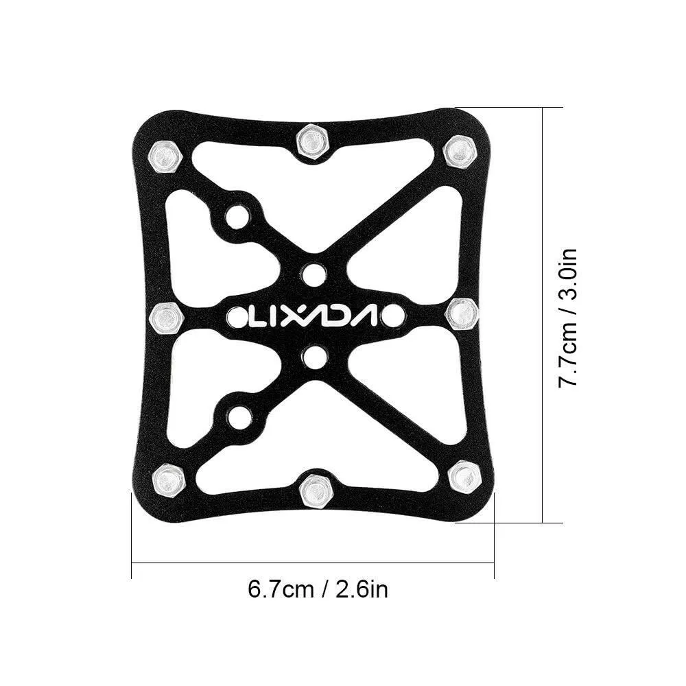 Lixada 1 Pair  Universal Clipless Pedal Platform Adapter for Shimano for Look for Time Clip-in Pedals