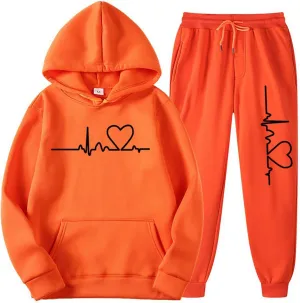 Lounge Sets for Women Two Piece Outfits Sweatsuits Graphic Hoodies Sweatpants 2 Piece Tracksuit Set 2024 Fall Trendy