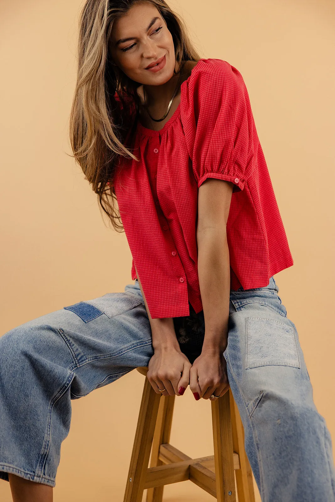 Made For Me Button Down Blouse