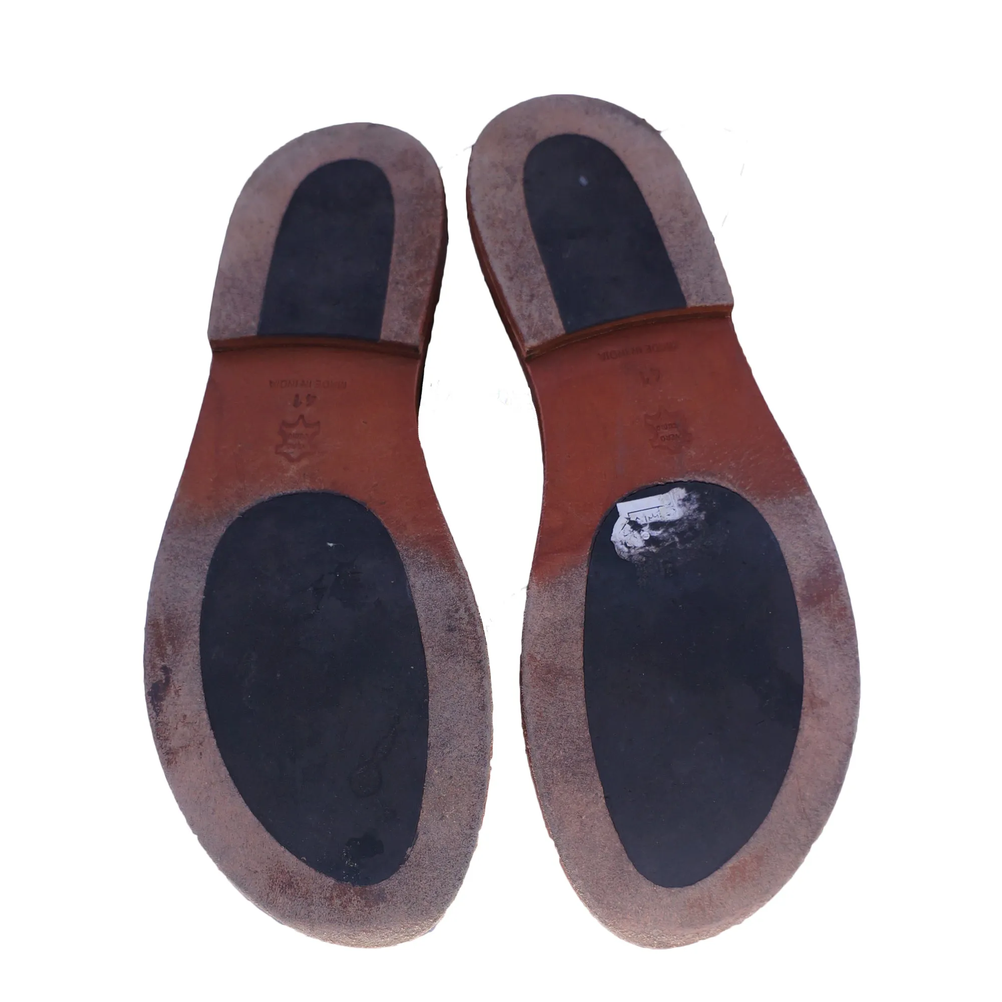 MARNI CRYSTAL FLAT LEATHER AND PONYHAIR SANDAL