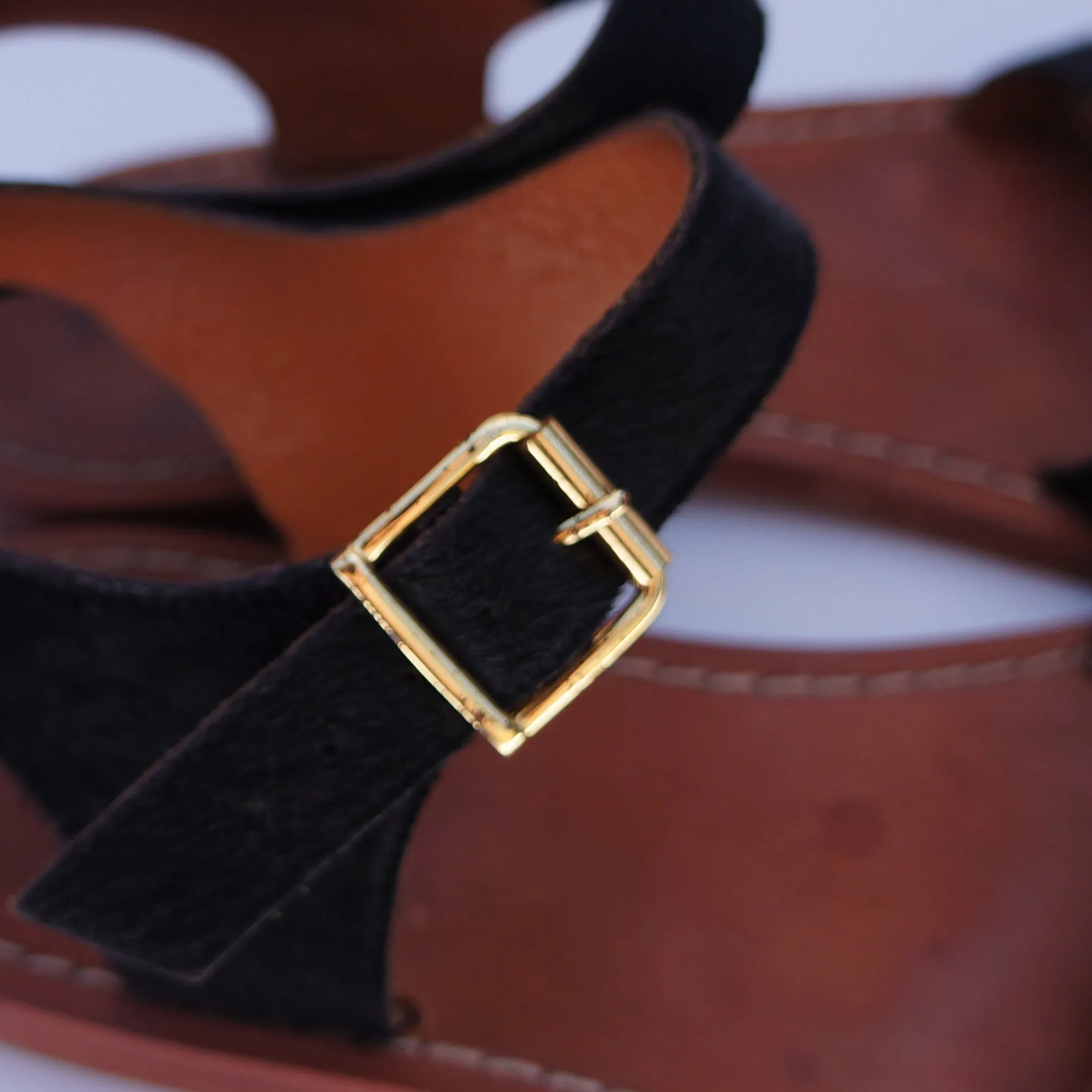 MARNI CRYSTAL FLAT LEATHER AND PONYHAIR SANDAL